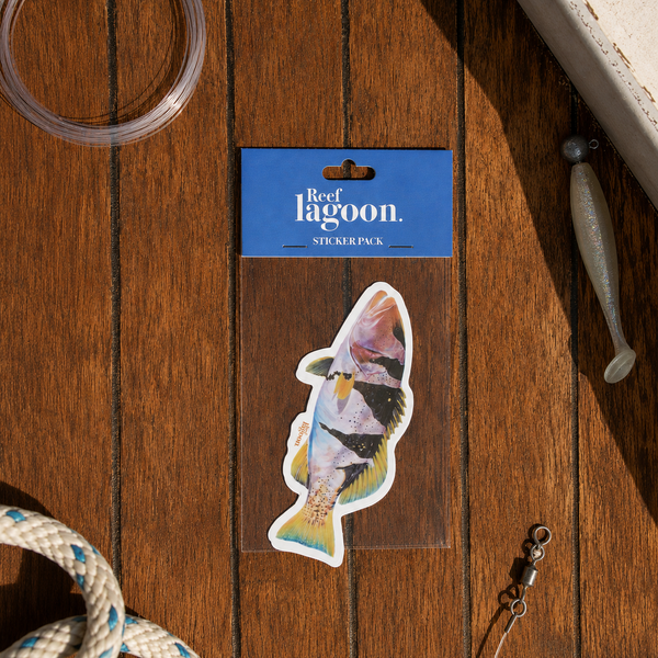 Footballer Coral Trout Sticker Pack