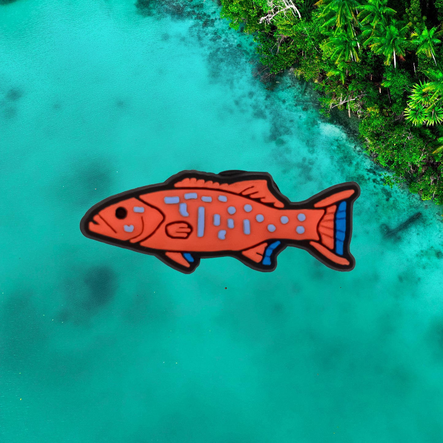 Vermicular Coral Trout Shoe Charm